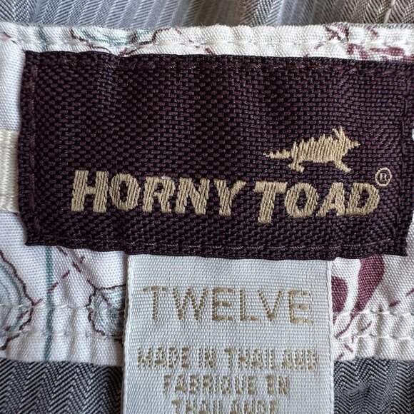 Horny Toad Golf Skort Cargo Pockets Grey and White Pinstripe Tennis Size 12 - Picture 10 of 12